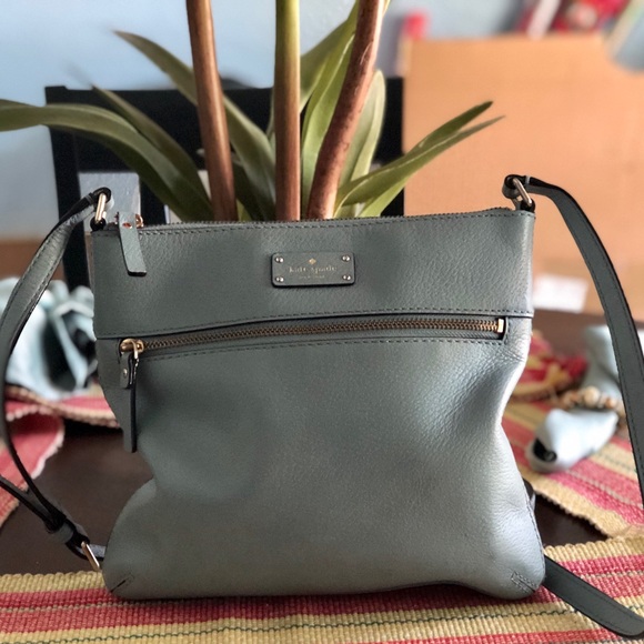 kate spade Handbags - KATE SPADE Light Blue Leather Purse Shoulder Bag